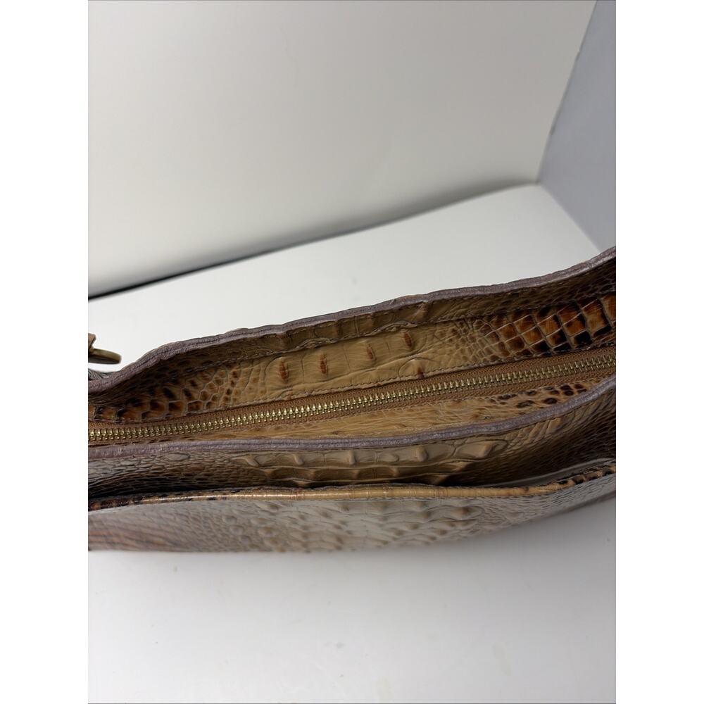 BRAHMIN Melbourne Esme Shoulder Bag Toasted Almond. Tan Brown Double Strap - Picture 8 of 10